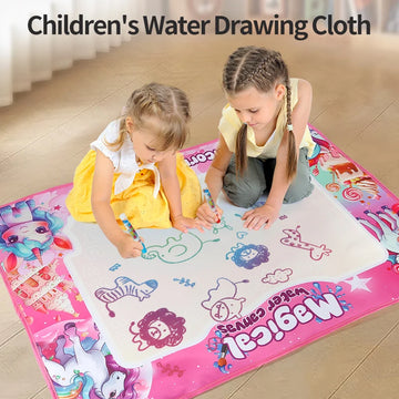 Magic Water Drawing Mat 80x60 With TWO Reusable Magic Pens Montessori Toys