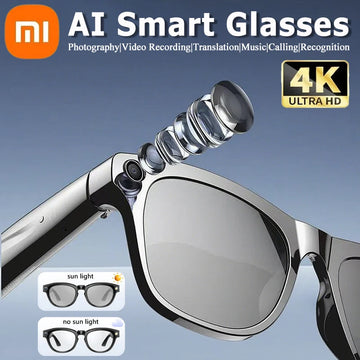 Xiaomi 4K AI Smart Glasses Multifunctional Camera-Bluetooth-Call Voice Assistant.