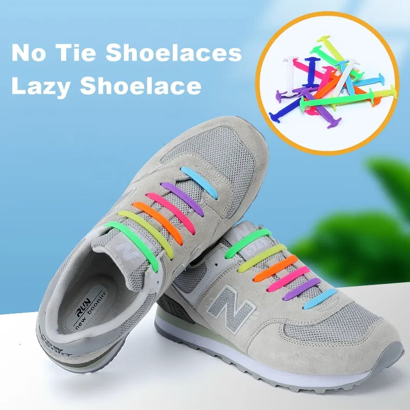 Silicone Elastic Shoelaces.