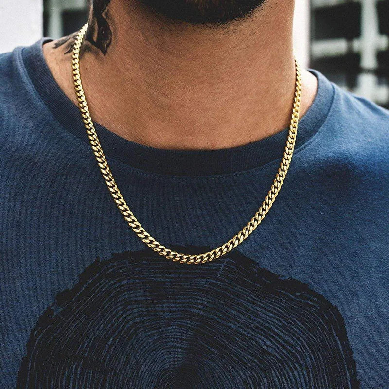 Vnox Cuban Chain Necklace for Men and Women.