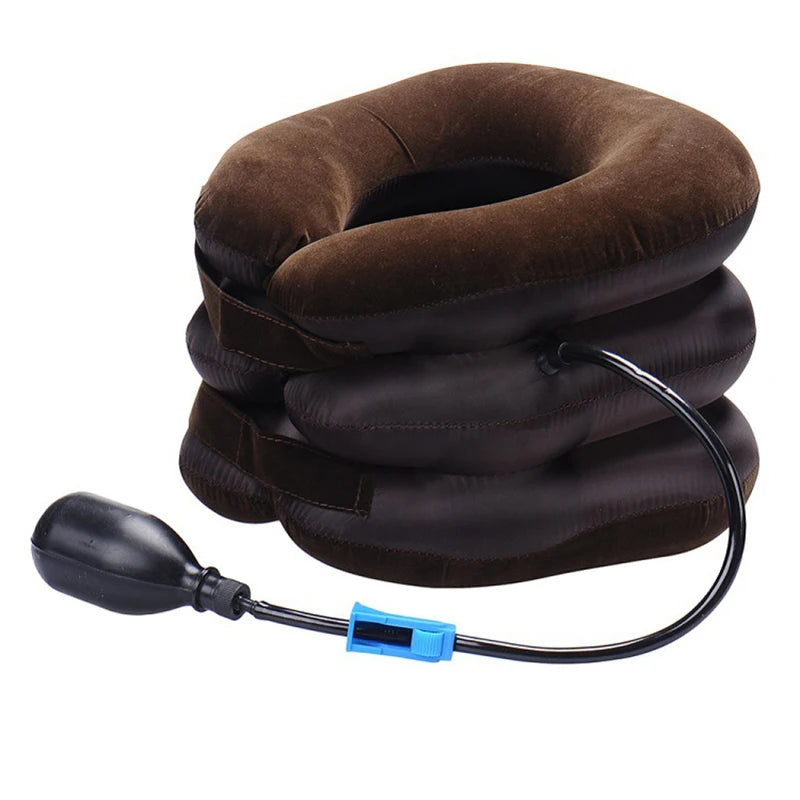 Neck Stretcher Inflatable Air Neck Traction Apparatus Device Soft Neck Cervical Collar Pillow