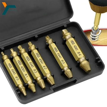 Damaged Screw Extractor Set HSS Drill Bit.