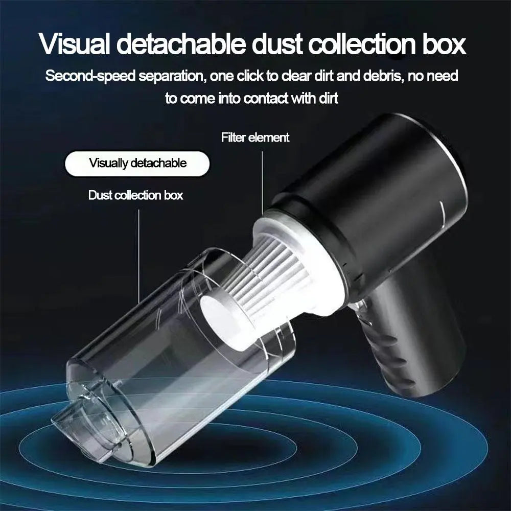 2 In 1 Wireless Car Vacuum Cleaner Charging High Suction  Car Household Fully Automatic Power Cleaning Appliance Vacuum Cleaner