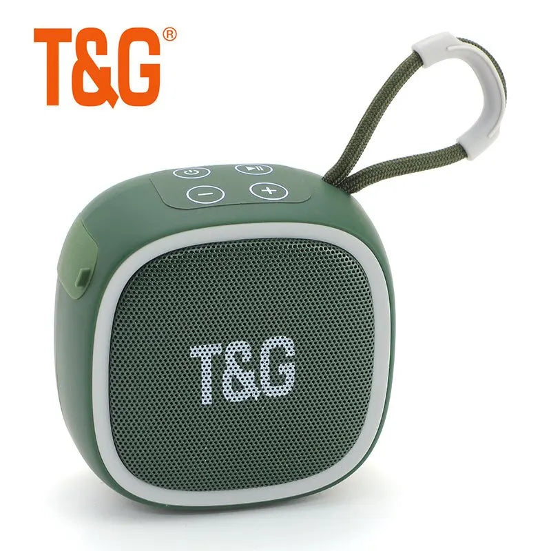 2023 T&G Mini Bluetooth Speaker Portable Speaker Wireless Connection Outdoor Sport Audio Stereo Support TF FM Card Car Audio