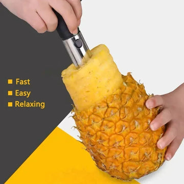 Pineapple Corer and Slicer, 9.4 Inch Stainless Steel with Easy Grip Handle,