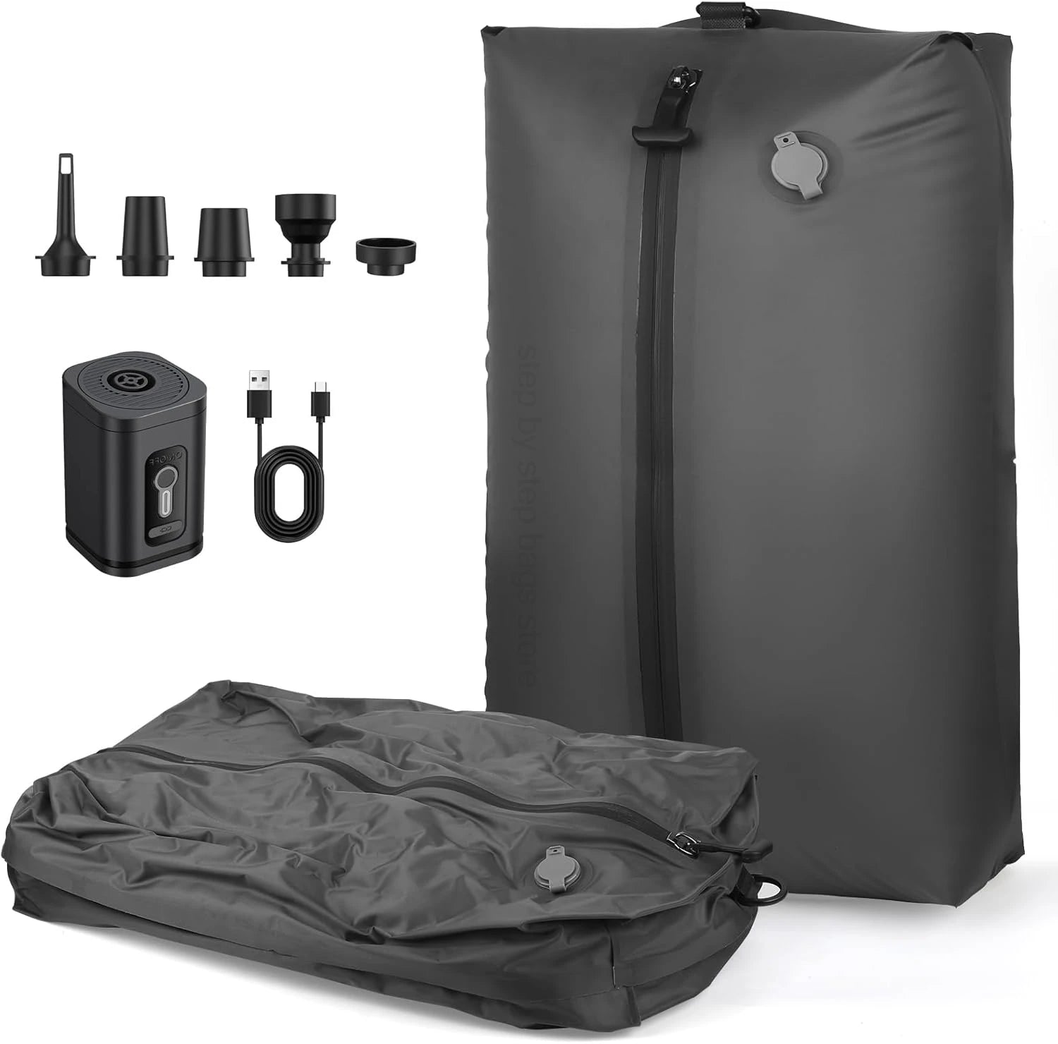 Travel Vacuum Storage Bags with Inflate and Extract Air Pump