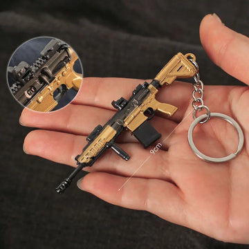 Mini M417 Assault Rifle Keychain.