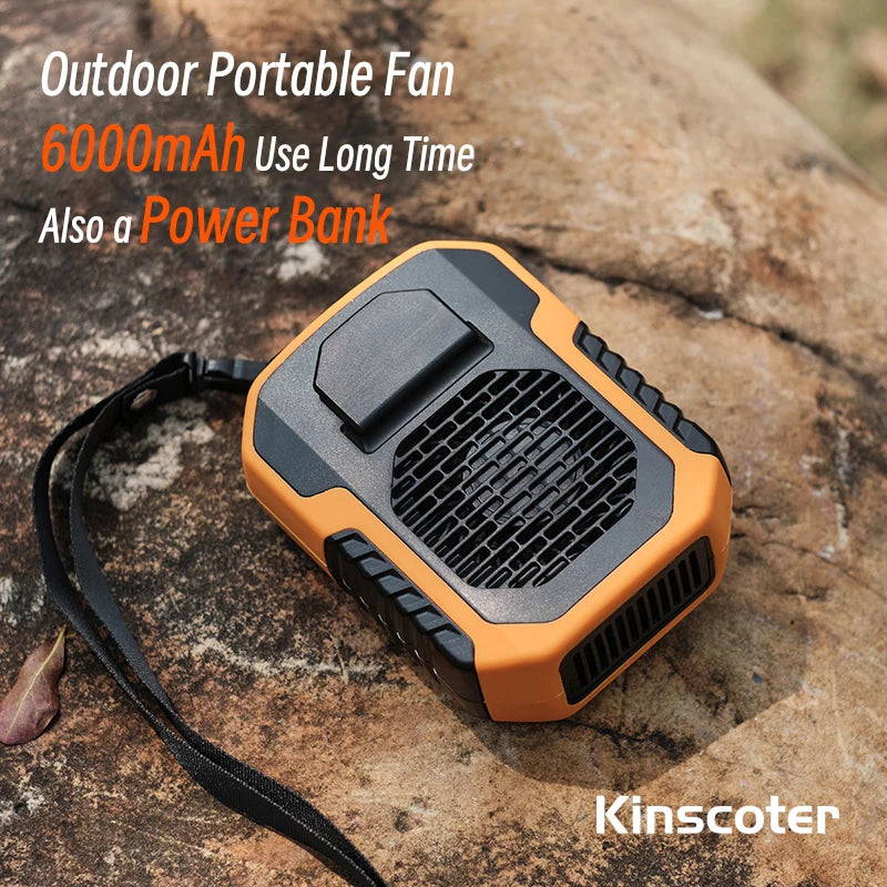 Kinscoter 6000mAh Hanging Waist Fan