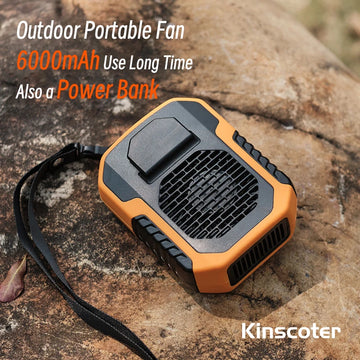 Kinscoter 6000mAh Hanging Waist Fan