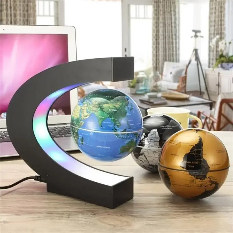 Magnetic Floating Levitation Globe-LED World Map-Electronic Antigravity Lamp-Novelty Ball Light-Home Decor Lamps