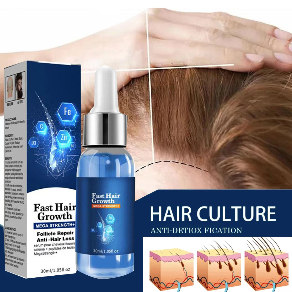 Fast Hair Growth Hair Growth Oil Effective Baldness Repair Hereditary Hair Loss Postpartum Hair Loss Seborrheic Hair Anti Loss