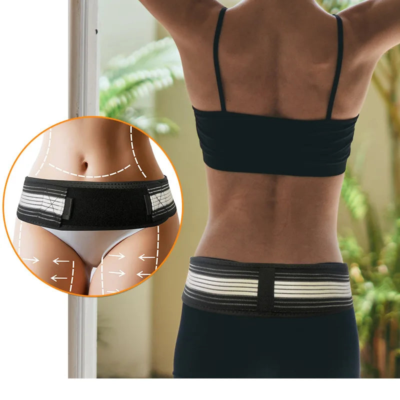 Sacroiliac SI Joint Hip Belt Lower Back Support-Hip Braces for Hip Pain Pelvic Support Belt Sciatica Pelvis Lumbar Pain Relief