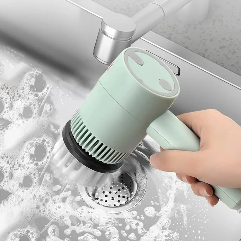 Electric Spin Scrubber, Cleaning Brush Multifunctional Household Brush Wire Kitchen Toilet Bowl And Shoe Handheld, Lightweight