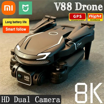 Xiaomi Mijia V88 Drone 8K Professional HD Dual Camera 5G GPS Obstacle Avoidance Photography Optical Flow Foldable Toy UAV