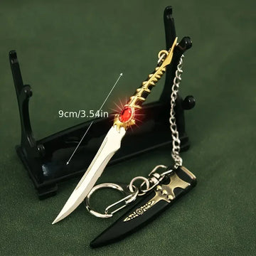 1pcs-Versatile Mini Steel Keel Sword Keychain.
