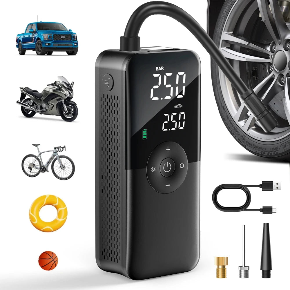 CARSUN Rechargeable Air Pump Tire Inflator