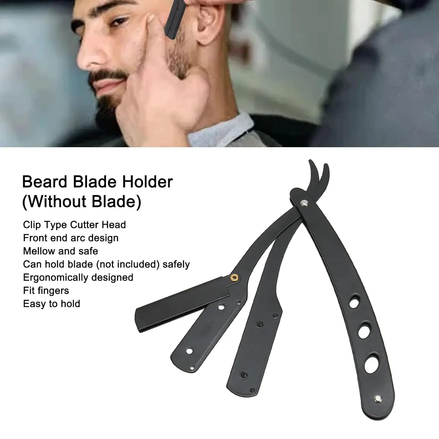 Straight shaver arm, men's folding manual shaver, men's shaver, razor sharp blade barber shop razor