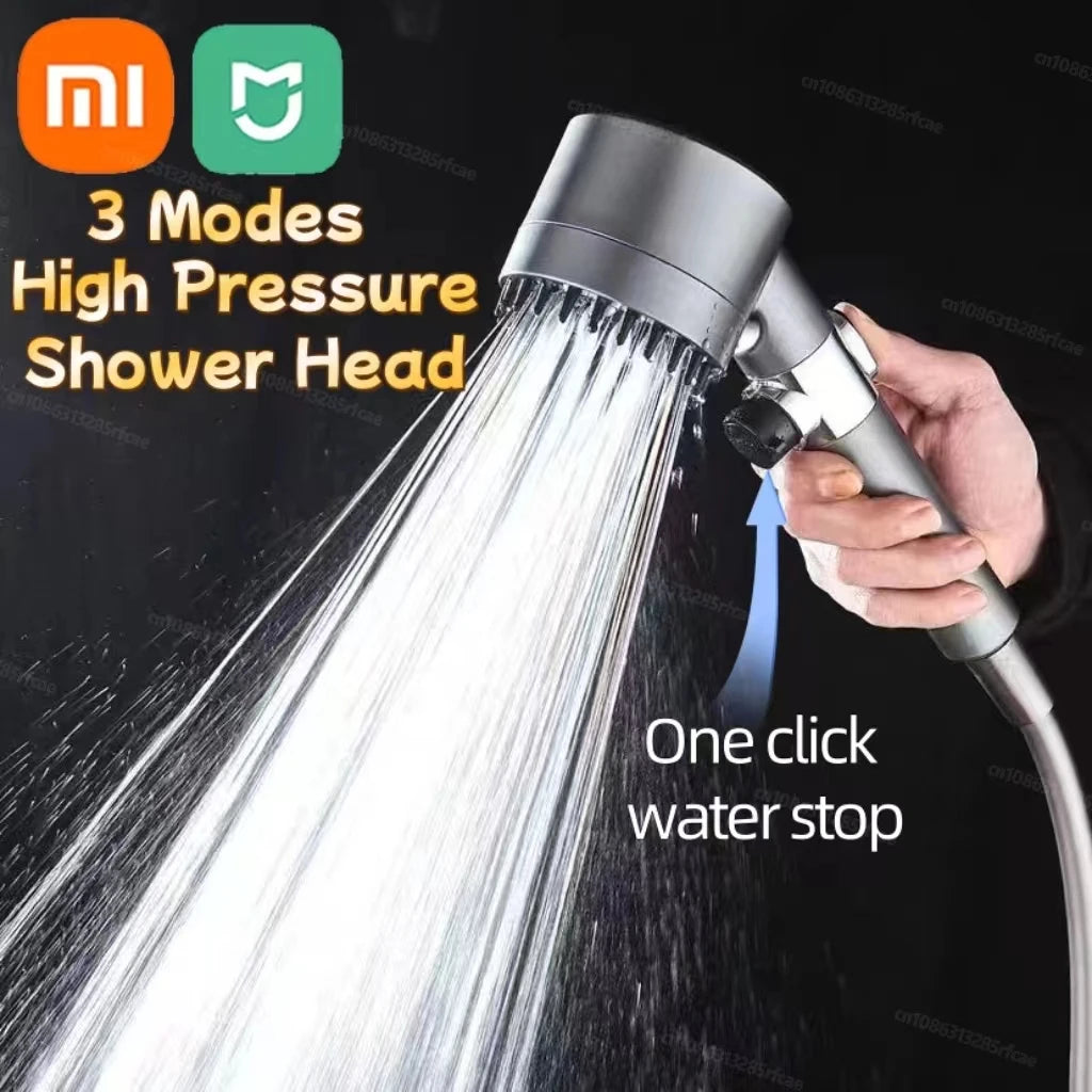 XIAOMI 3 Modes Shower Head High Pressure Shower Head Portable