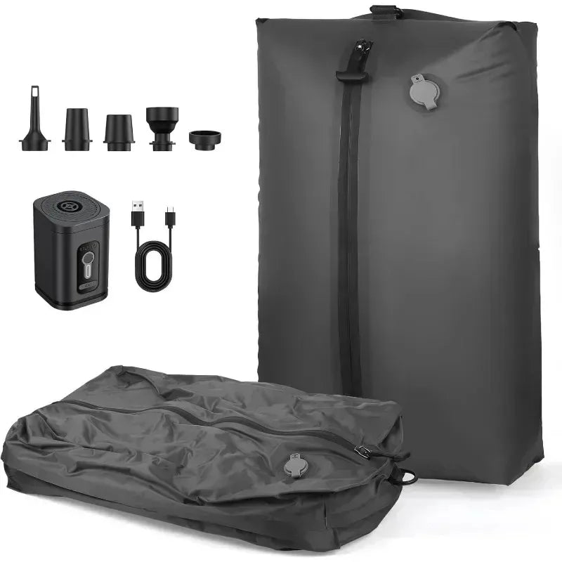 Travel Vacuum Storage Bags with Inflate and Extract Air Pump