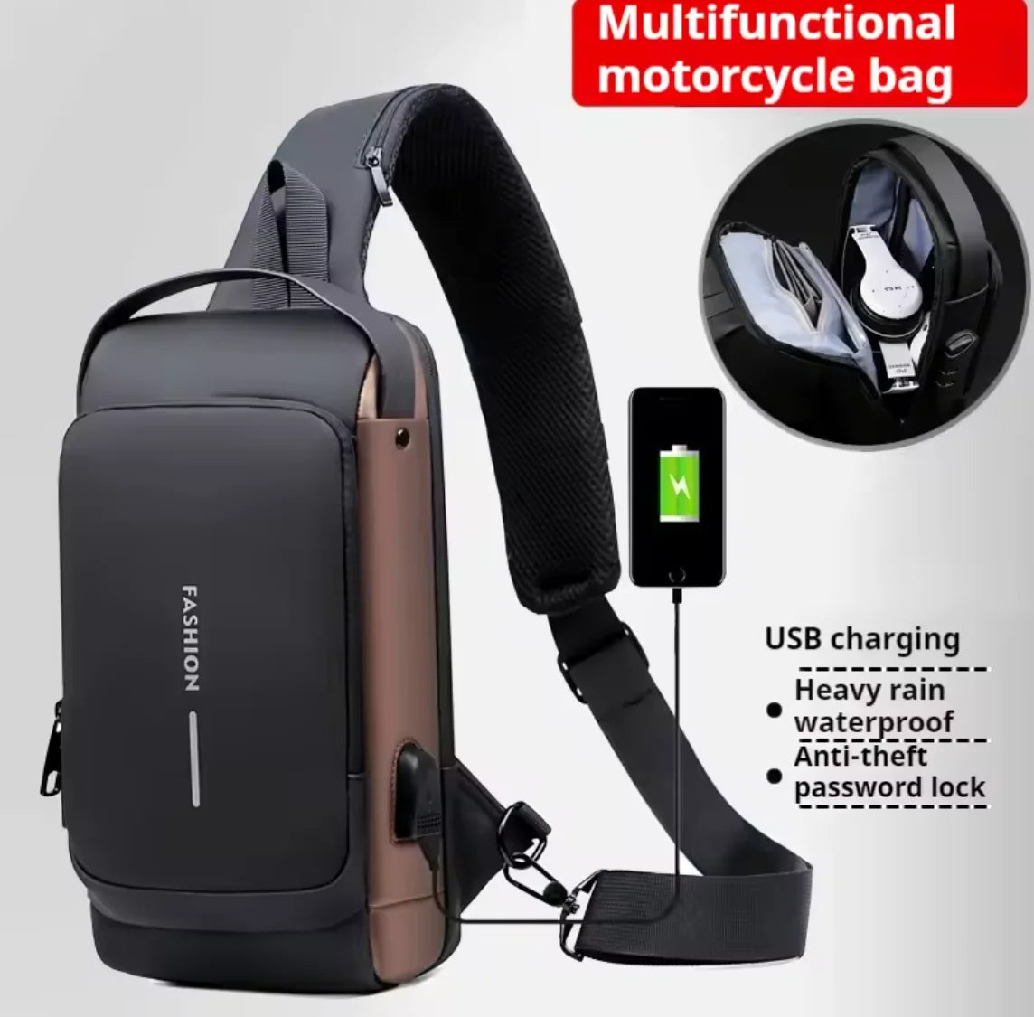 anti theft crossbody bag